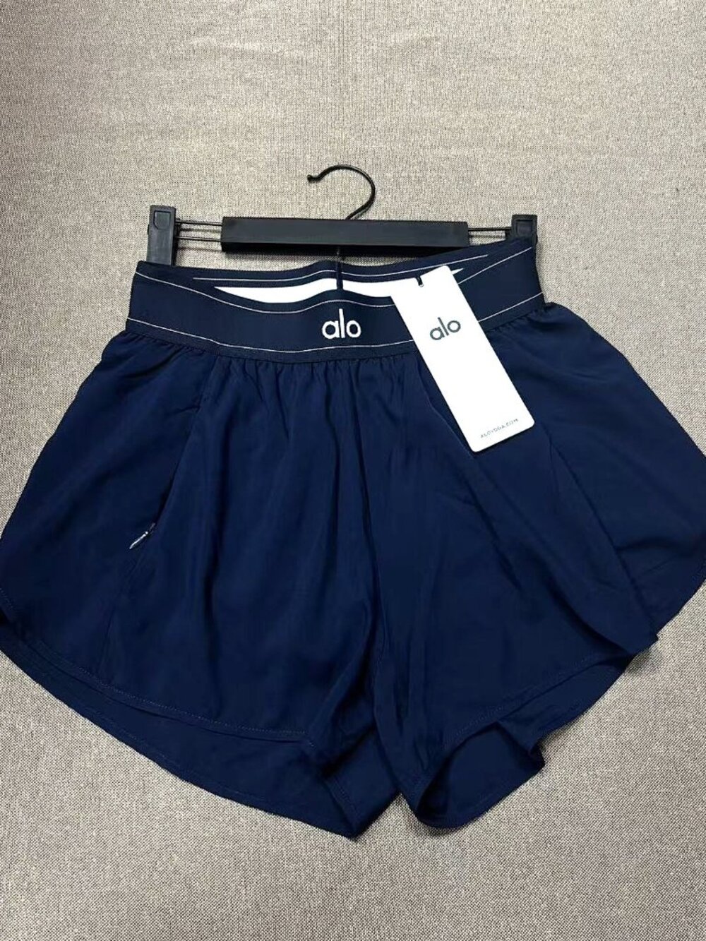 Brand new Alo High Waist Match Point Shorts in Navy a hot favorite🔥 - Picture 9 of 12